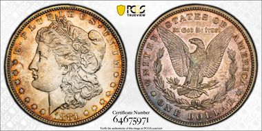 1881 $1 AU58