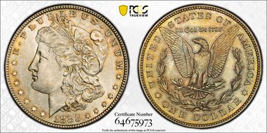 1883 $1 MS64