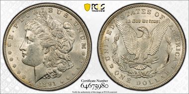 1891 $1 MS61