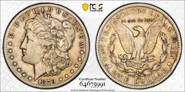 1879-CC $1 VAM 3, Capped Die VF25