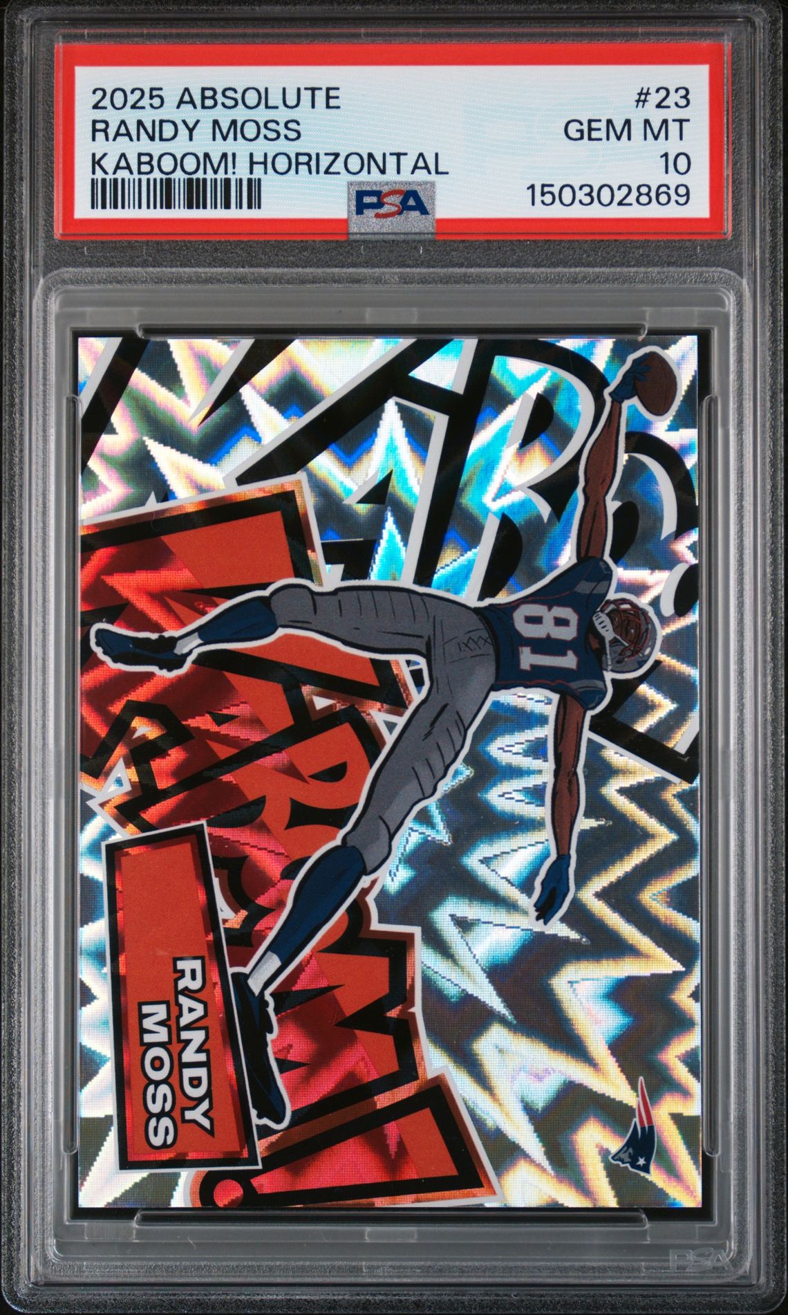 2025 Panini PANINI ABSOLUTE KABOOM! HORIZONTAL #23 Randy Moss front