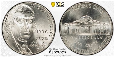 2026-D 5C 1776-2026 MS66FS