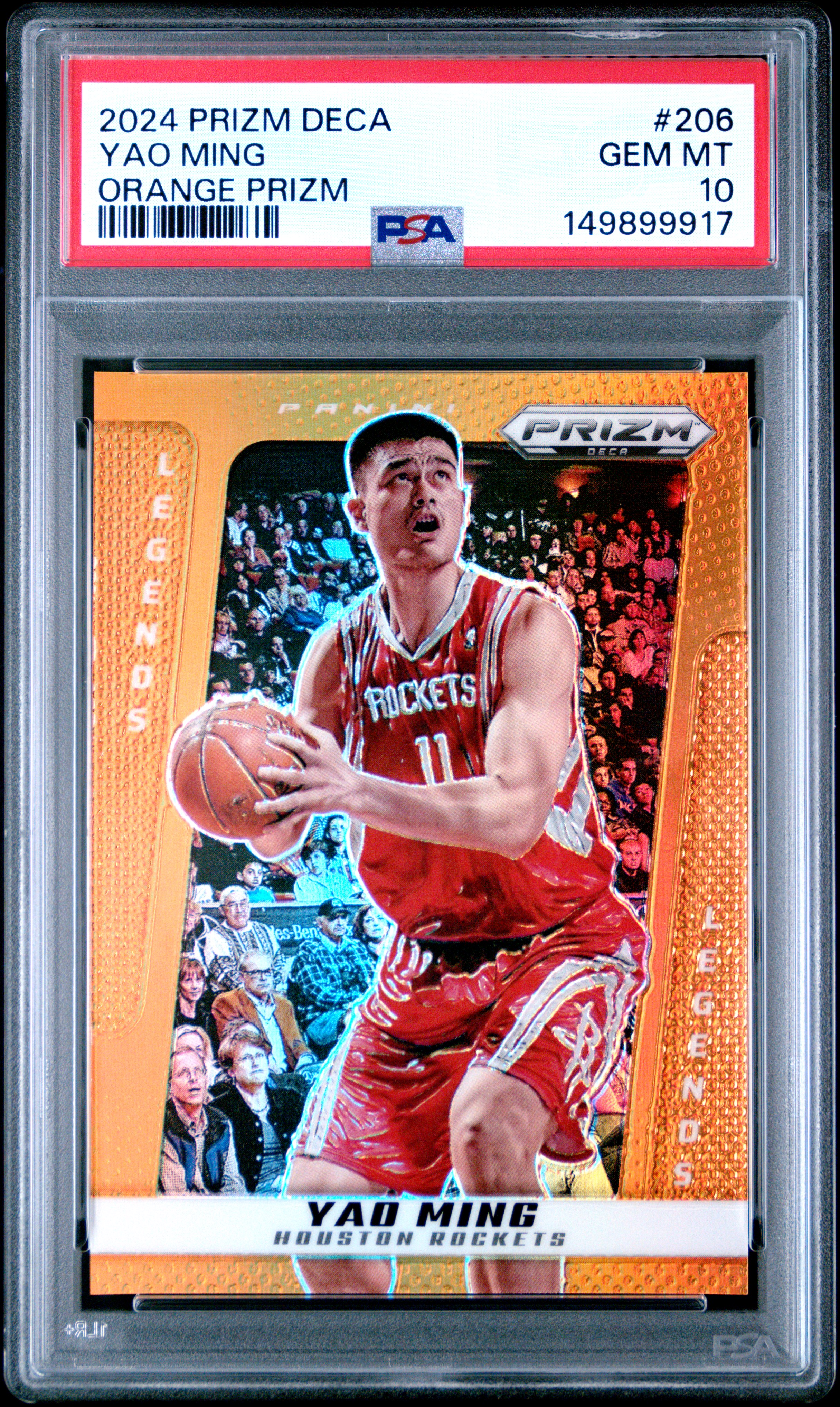 2024 #206 Yao Ming PSA 10 Panini Prizm Deca