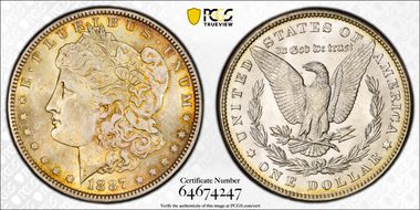 1887 $1 MS65