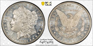 1884 $1 MS60PL