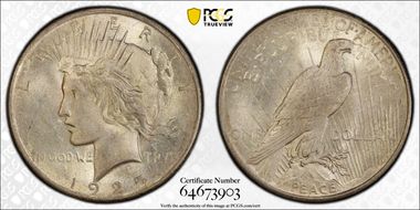 1925 $1 MS64