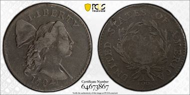 1794 1C Head of 1794 VF25BN