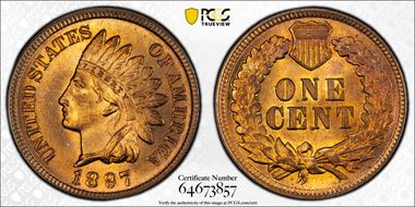 1897 1C MS65RB