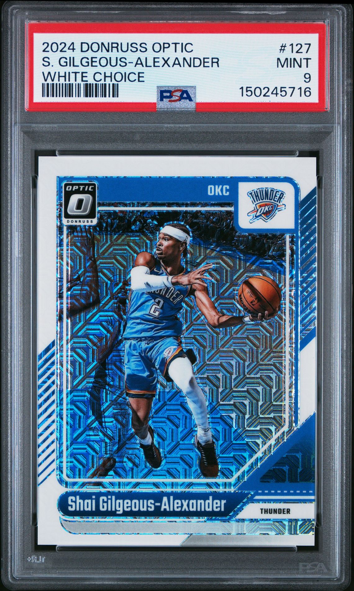 2024 Panini PANINI DONRUSS OPTIC WHITE CHOICE #127 S. Gilgeous-Alexander front