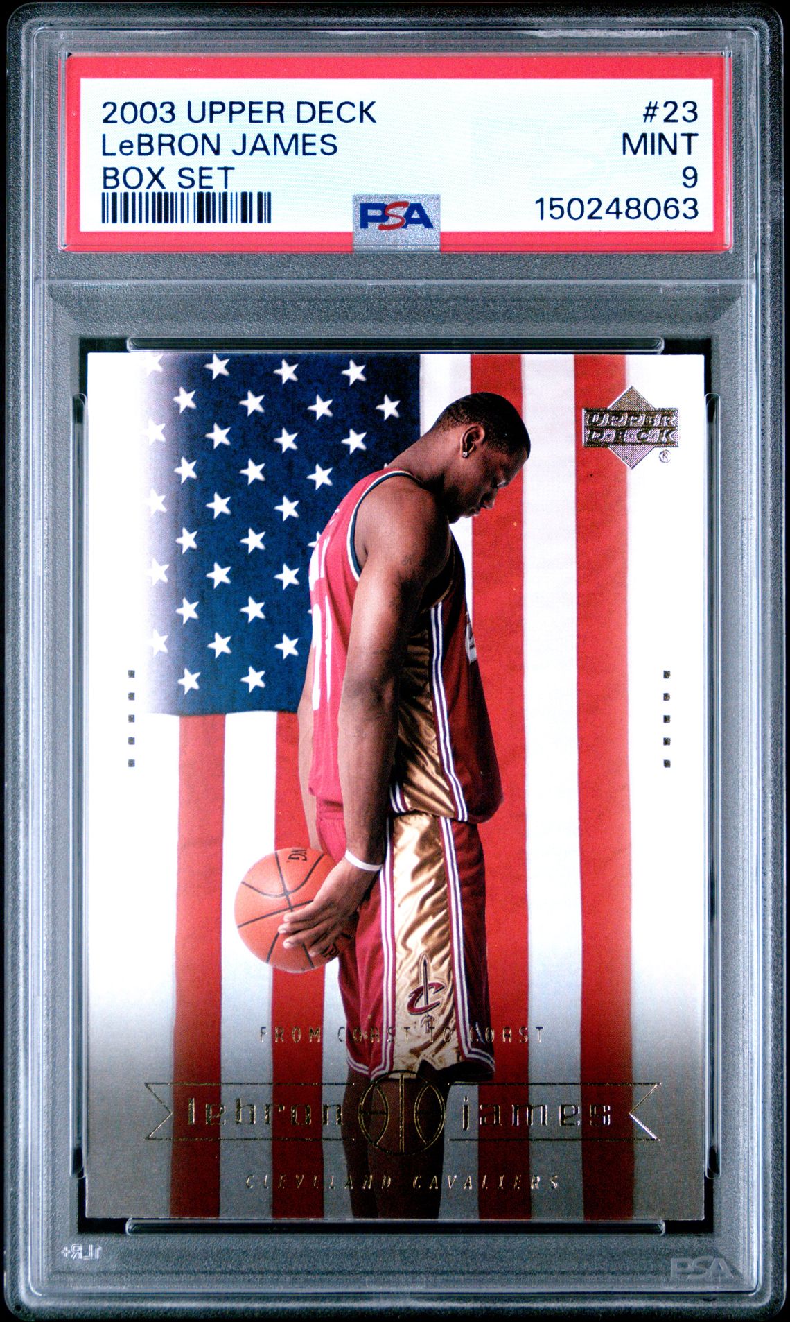 2003 Upper Deck Lebron James Box Set Lebron James #23 (Box Set) Mint 9 front