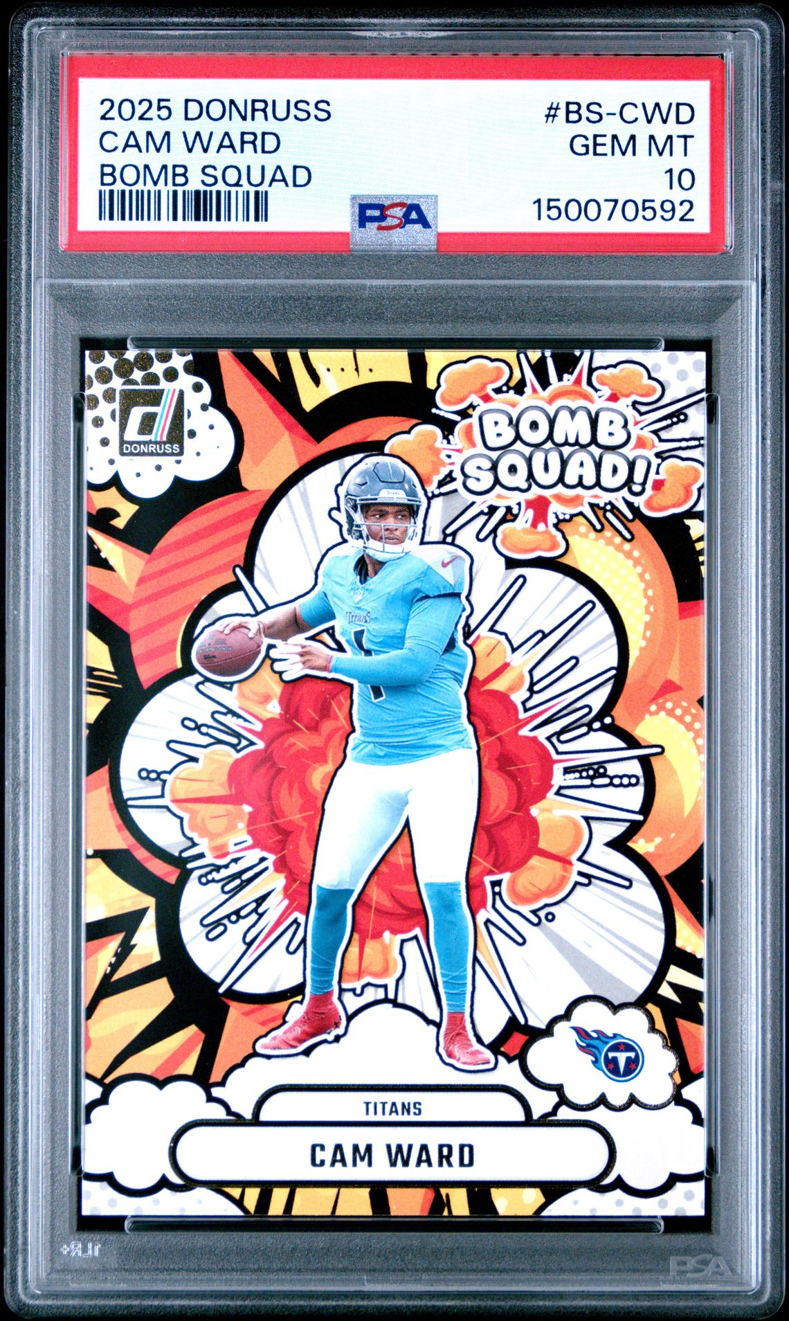 2025 Panini PANINI DONRUSS BOMB SQUAD #BS-CWD Cam Ward front