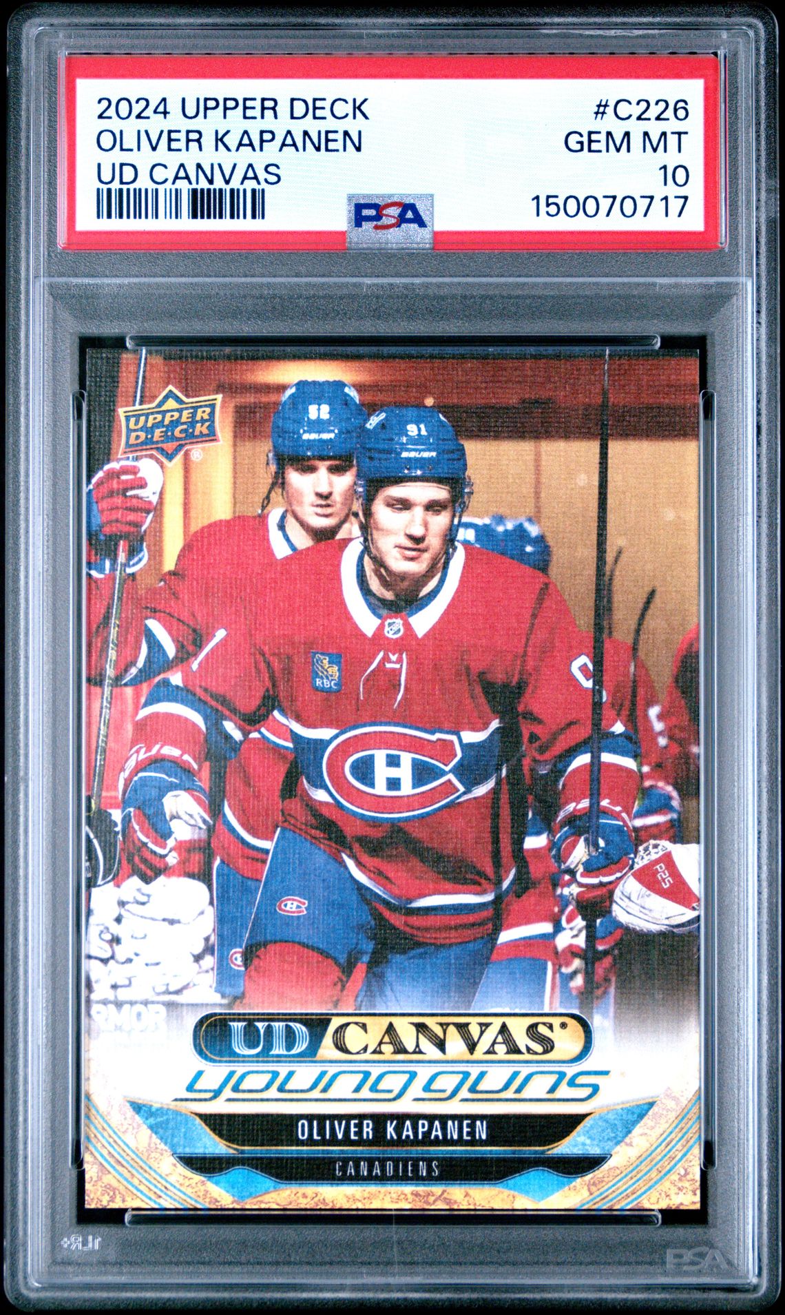 2024 Upper Deck UPPER DECK UD CANVAS #C226 Oliver Kapanen front
