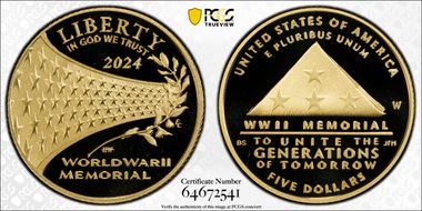 2024-W $5 Greatest Generation PR70DCAM