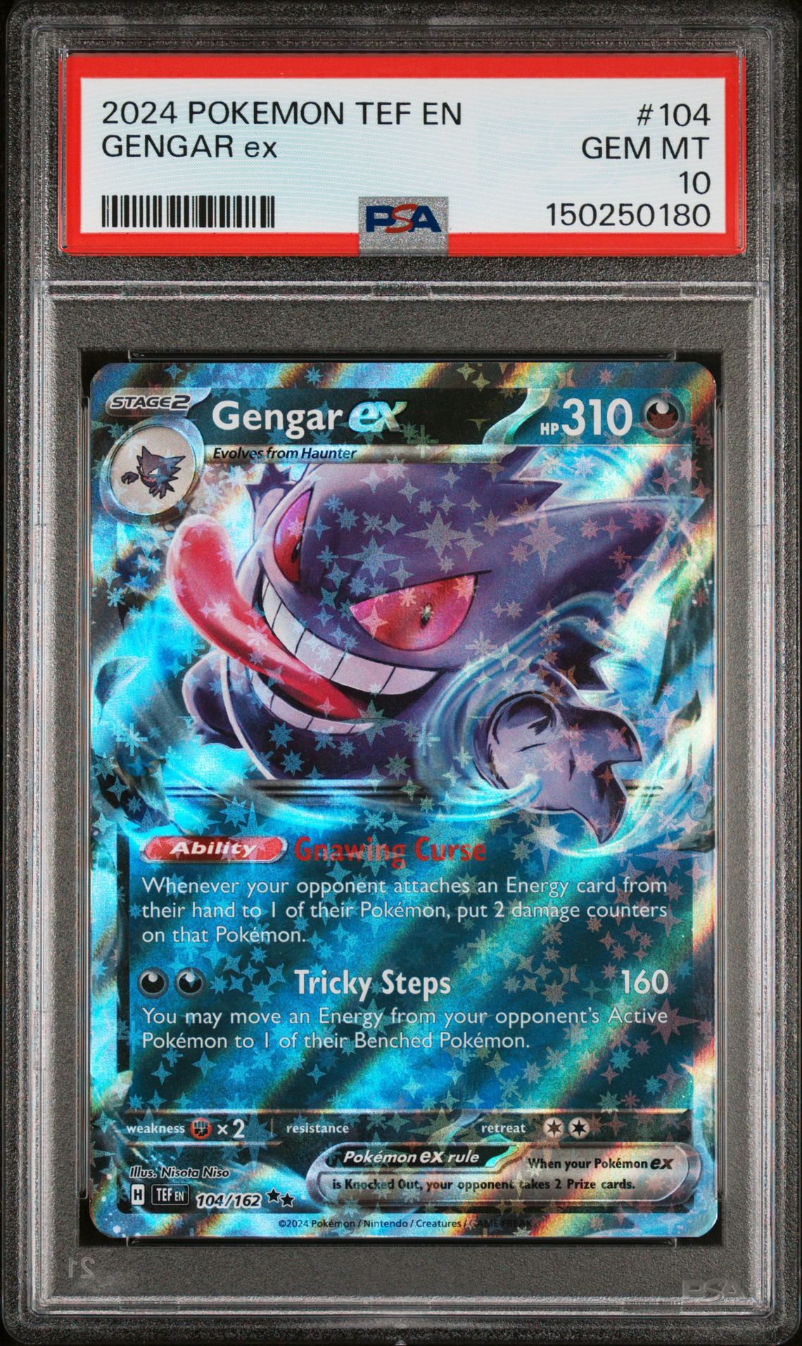 2024 Pokemon POKEMON TEF EN-TEMPORAL FORCES #104 Gengar Ex front
