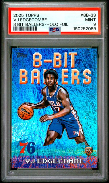2025 Topps Topps Vjedgecombe 8 Bitballers-Holofoil Pa Holo #8B #8b-33 front