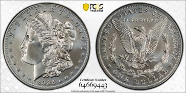 2025 $1 Morgan Dollar MS69