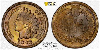 1898 1C MS66BN