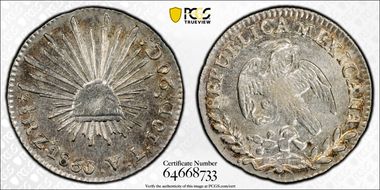 1860/50-Zs VL 1/2 R Inverted A for V MS62