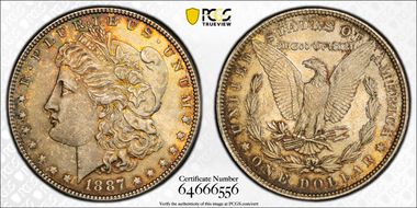 1887 $1 MS63