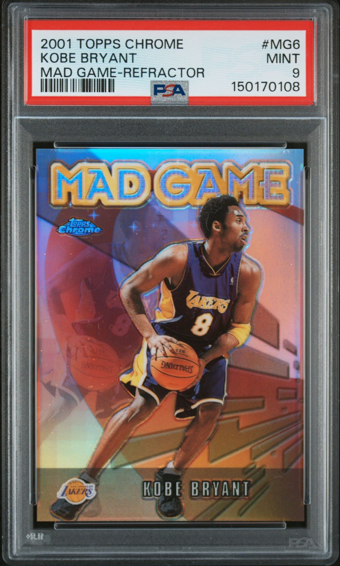 2001 Topps Topps Chrome REFRACTOR #MG6 Kobe Bryant front