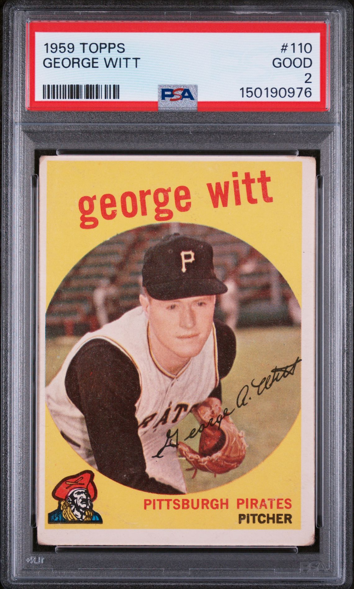1959 Topps TOPPS #110 George Witt front