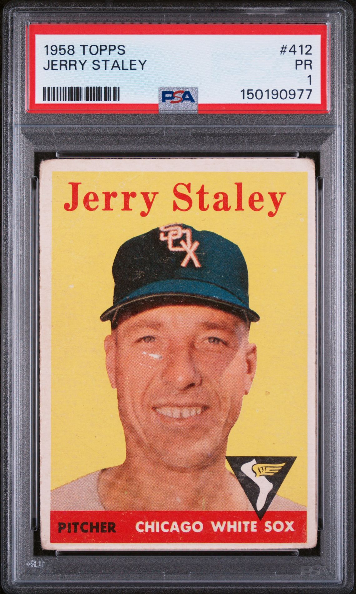 1958 Topps TOPPS #412 Jerry Staley front