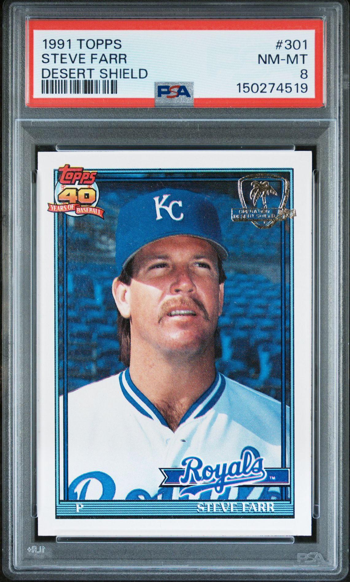 1991 Topps TOPPS DESERT SHIELD #301 Steve Farr front