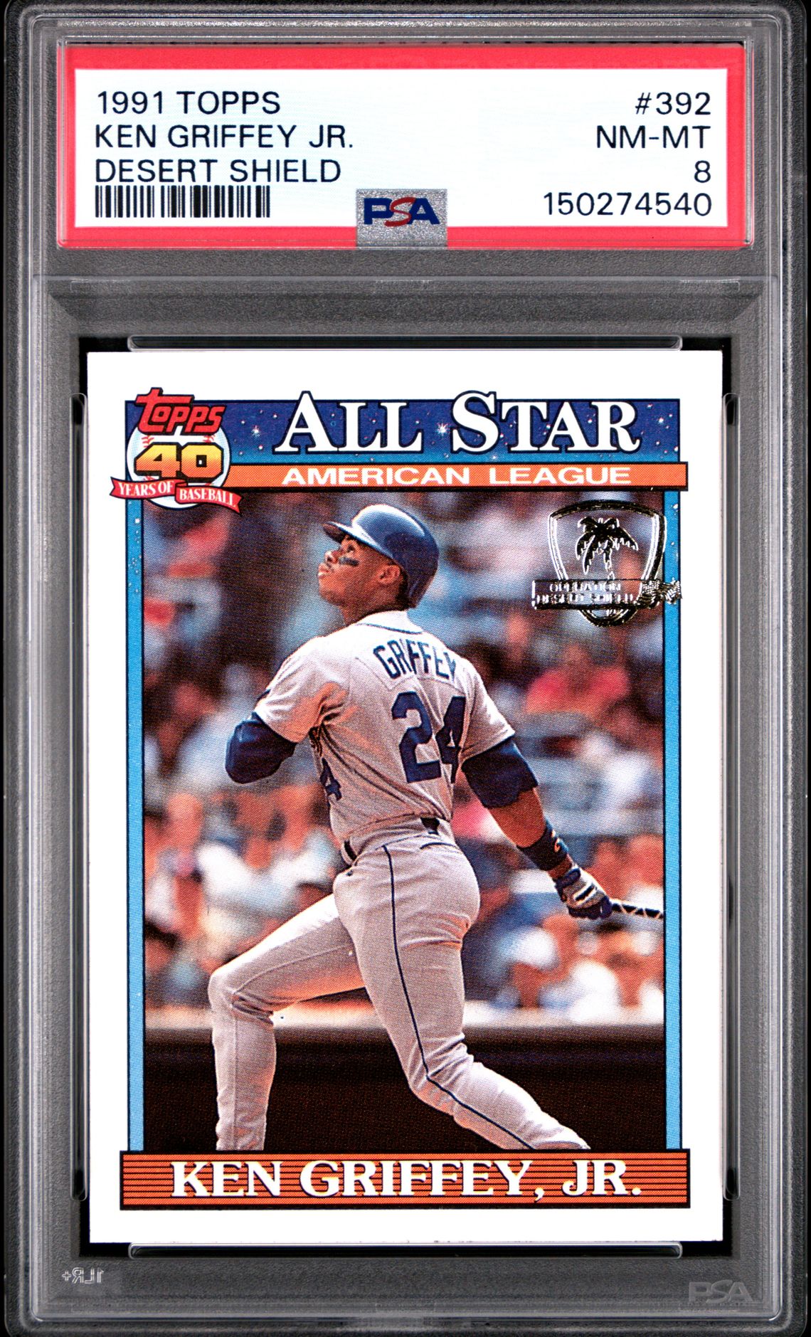 1991 Topps TOPPS DESERT SHIELD #392 Ken Griffey Jr. front