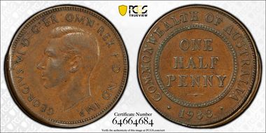 1938 1/2D AU53BN