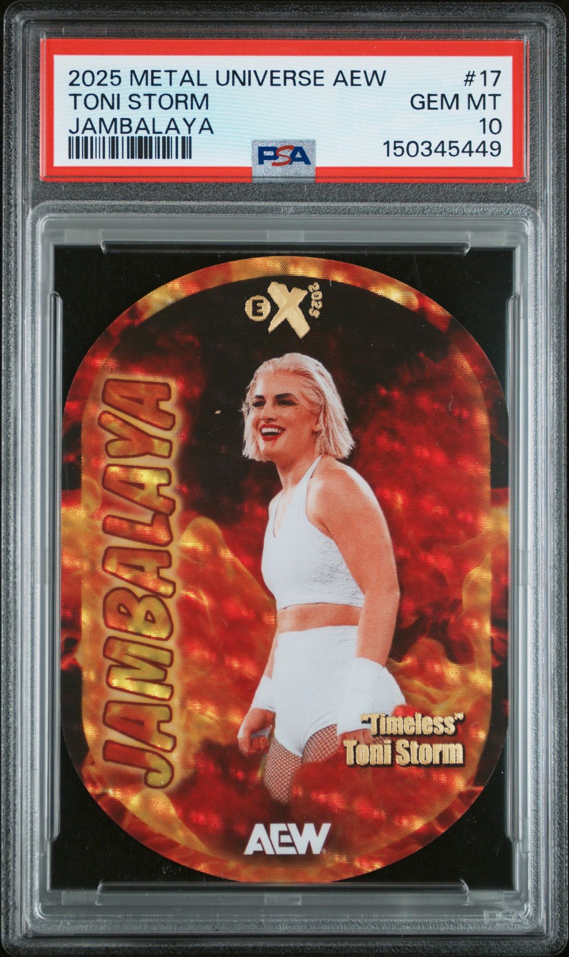 2025 SkyBox SKYBOX METAL UNIVERSE AEW JAMBALAYA #17 Toni Storm front