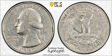 1992-D 25C N1