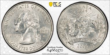 2006-P 25C Nevada AU58