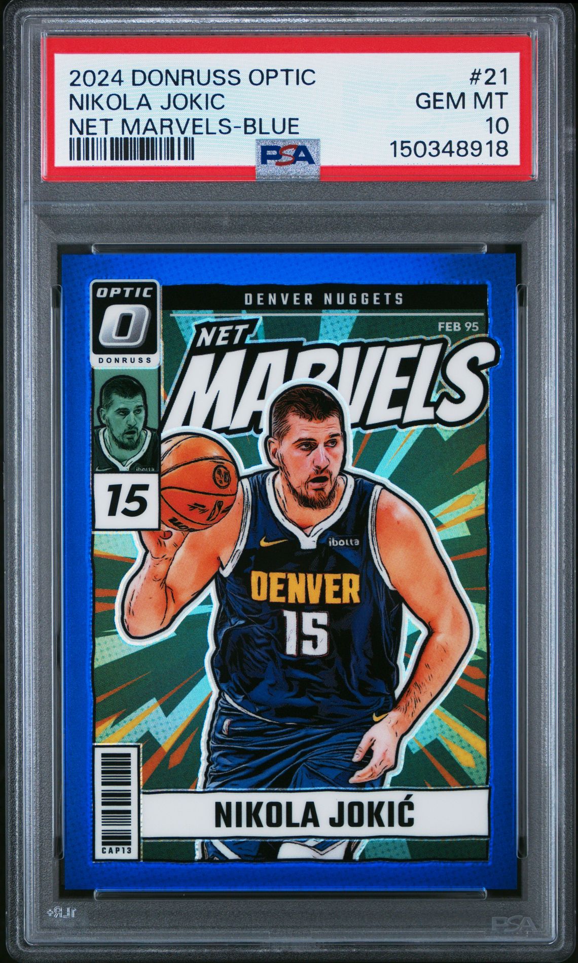 2024 Panini Donruss Optic GOLD INTERNATIONAL #100 Nikola Jokic front