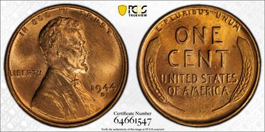 1944-D 1C MS66RD