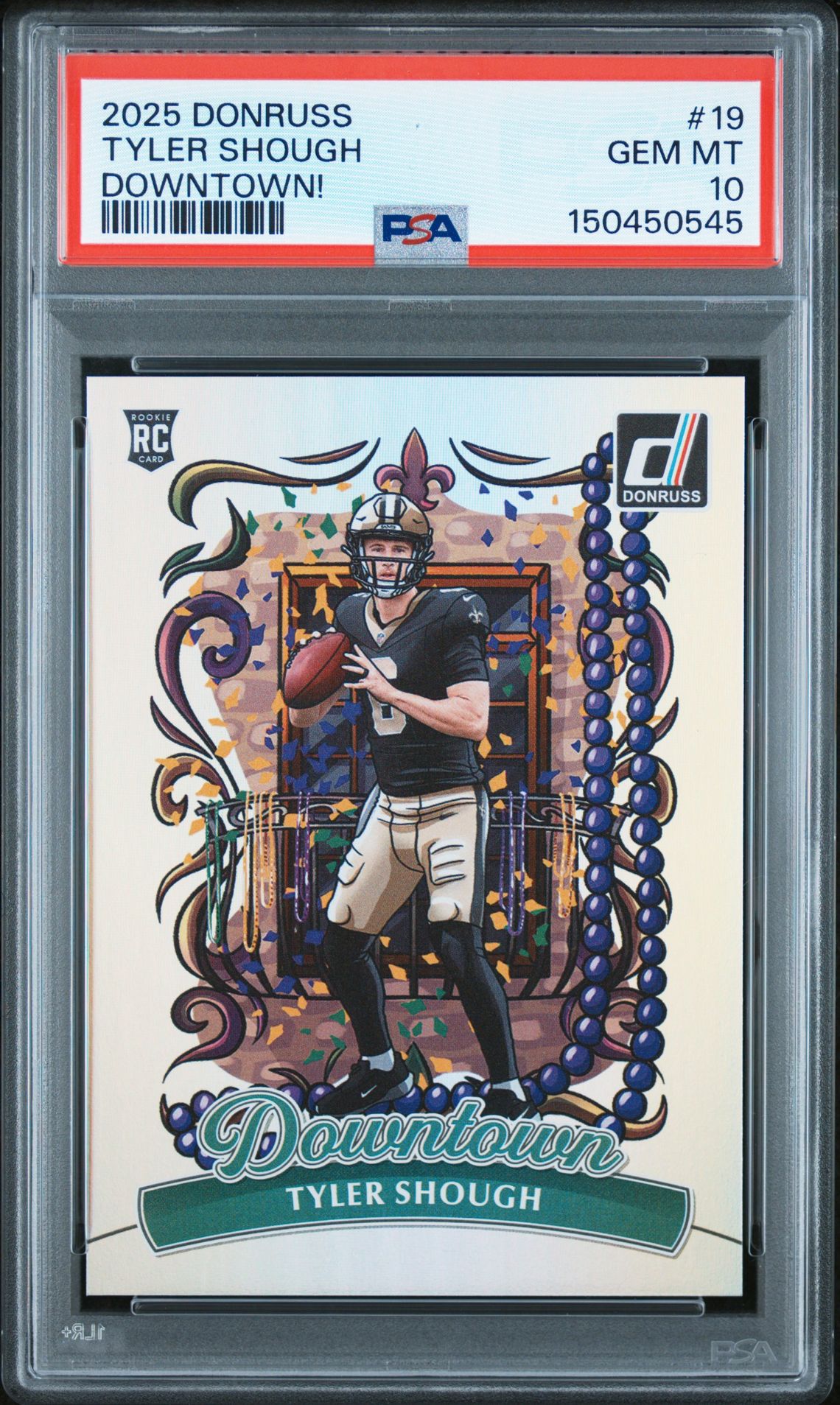 2025 Panini PANINI DONRUSS DOWNTOWN #19 Tyler Shough front