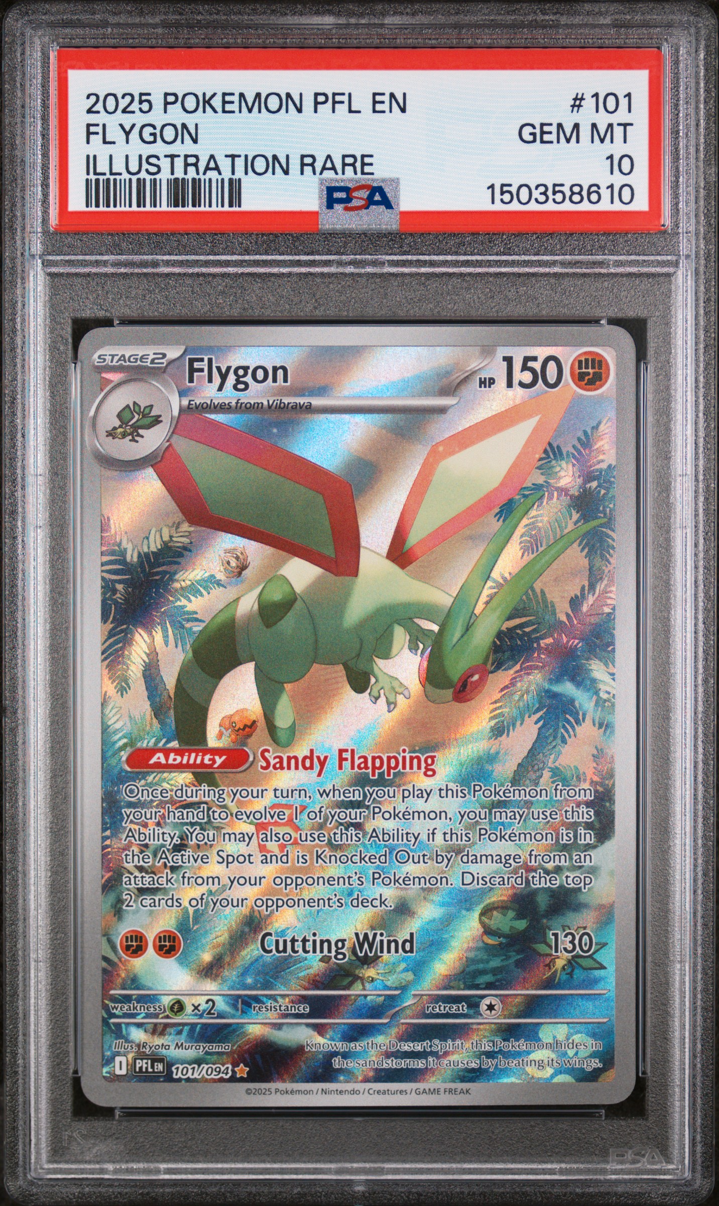 2025 #101 Flygon PSA 10 Pfl EN-Phantasmal Flames