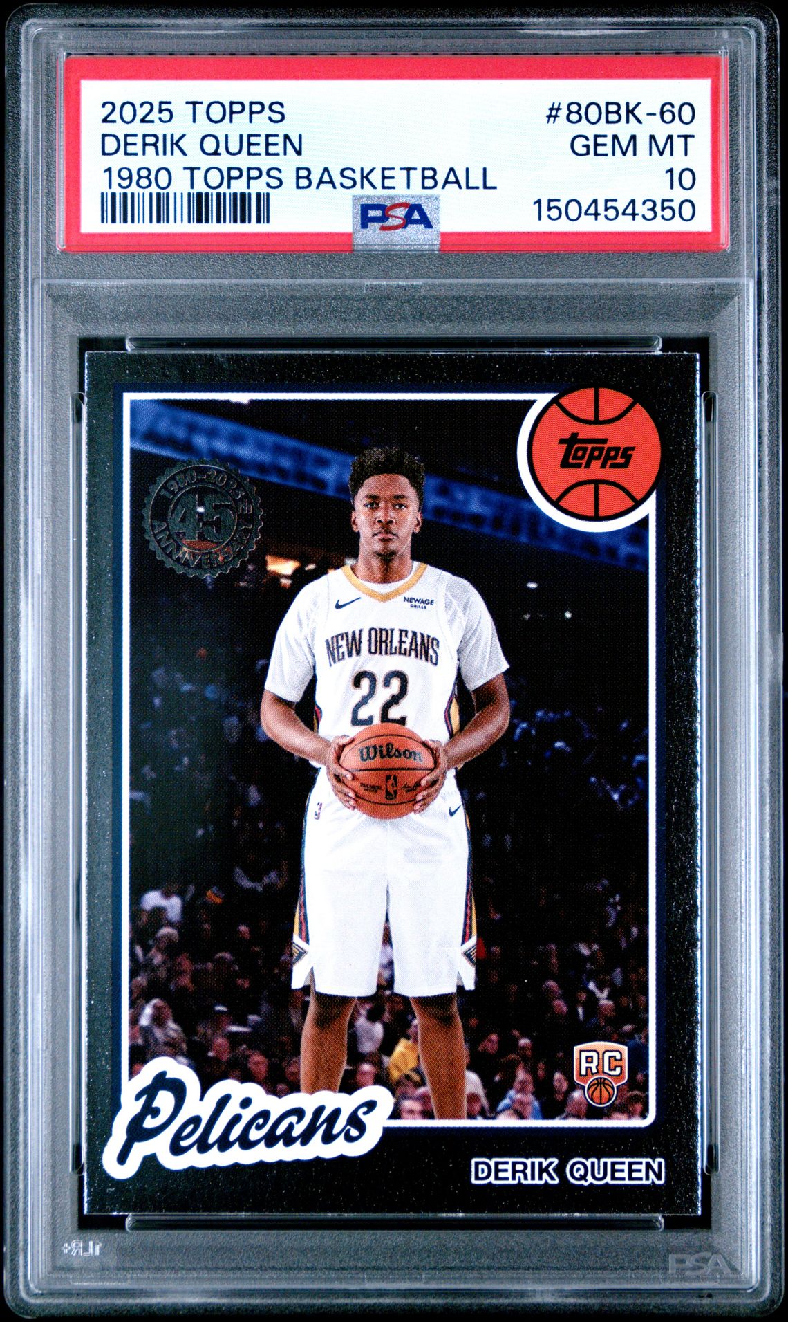 2025 Topps TOPPS 1980-81 TOPPS BASKETBALL #80BK-60 Derik Queen front