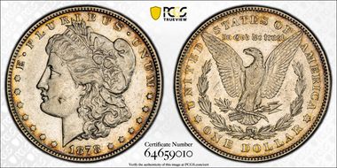 1878 7/8TF $1 Strong XF45