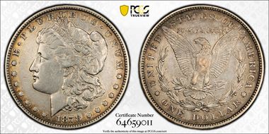 1878 8TF $1 VAM 7, Tripled E N1
