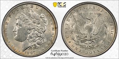 1887 $1 AU55