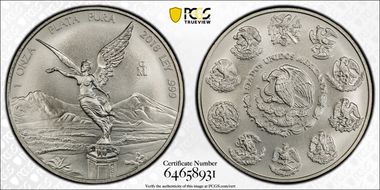 2018-Mo Onza Libertad Ag MS70