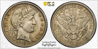 1915 25C AU58