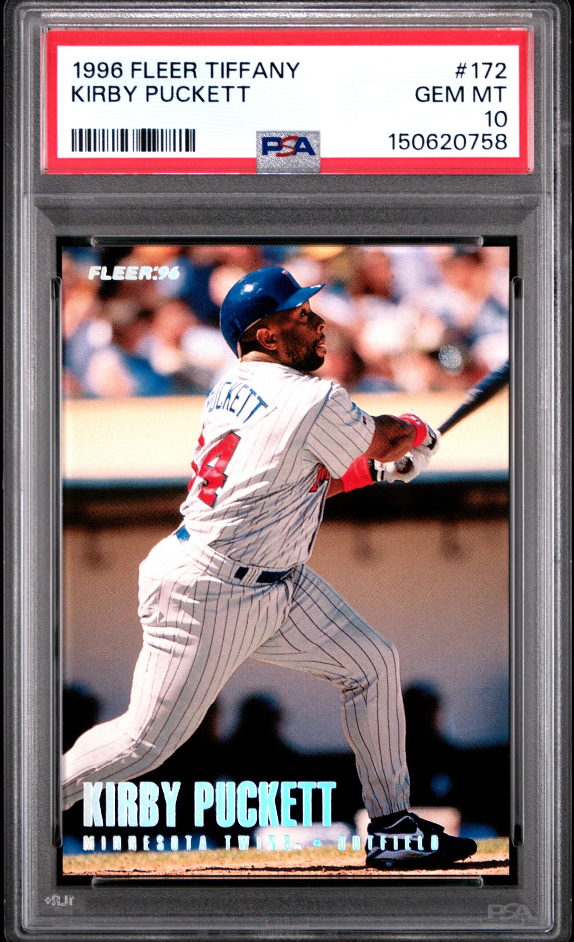 1996 Fleer FLEER TIFFANY #172 Kirby Puckett front