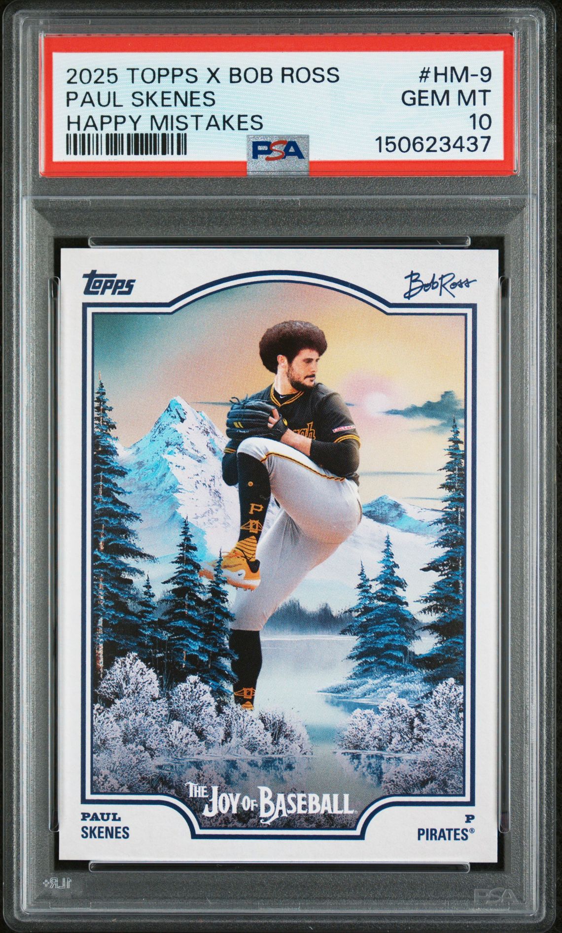 2025 Topps TOPPS X BOB ROSS THE JOY OF BASEBALL HAPPY MISTAKES #HM-9 Paul Skenes front