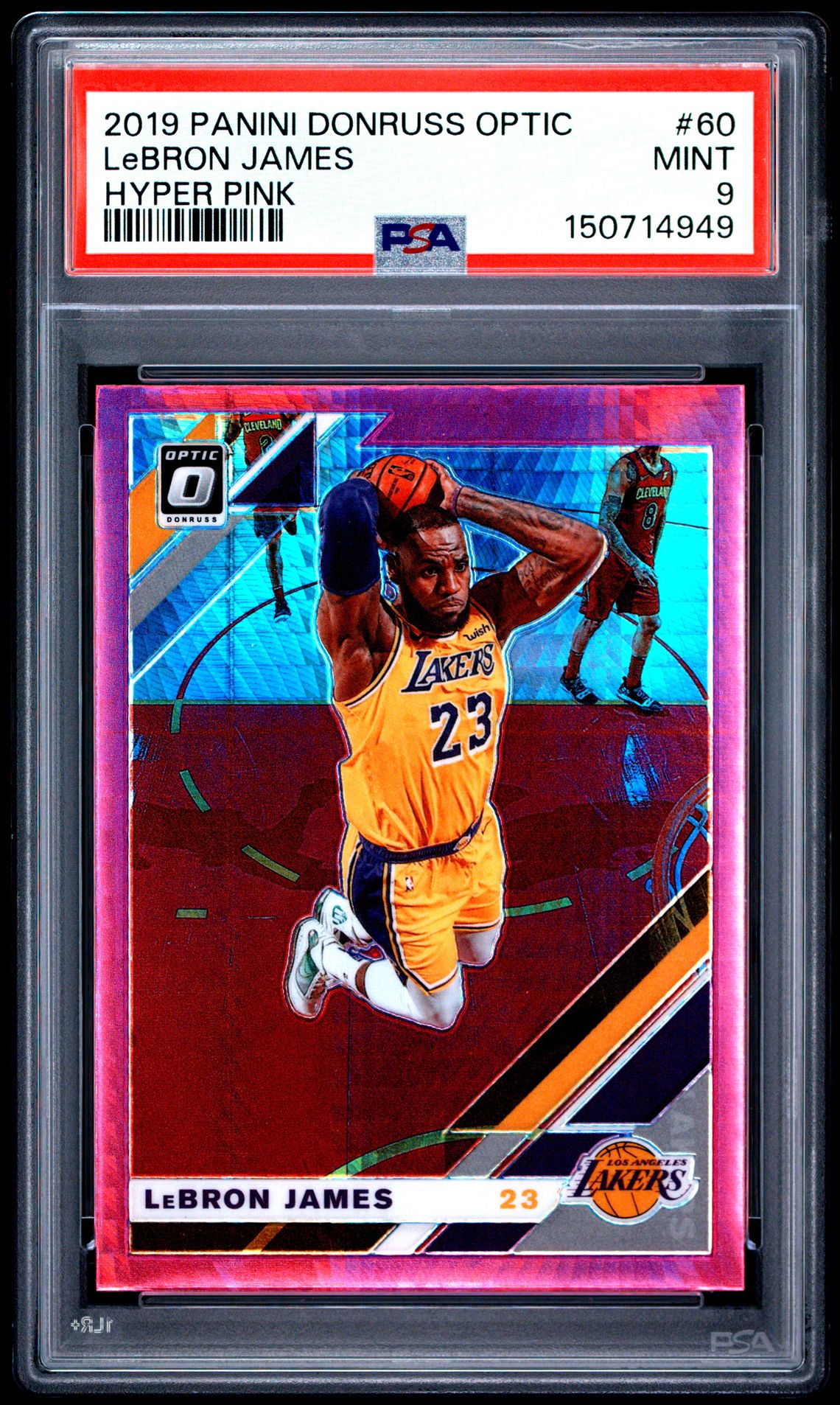 2019 Panini PANINI DONRUSS OPTIC HYPER PINK #60 Lebron James front