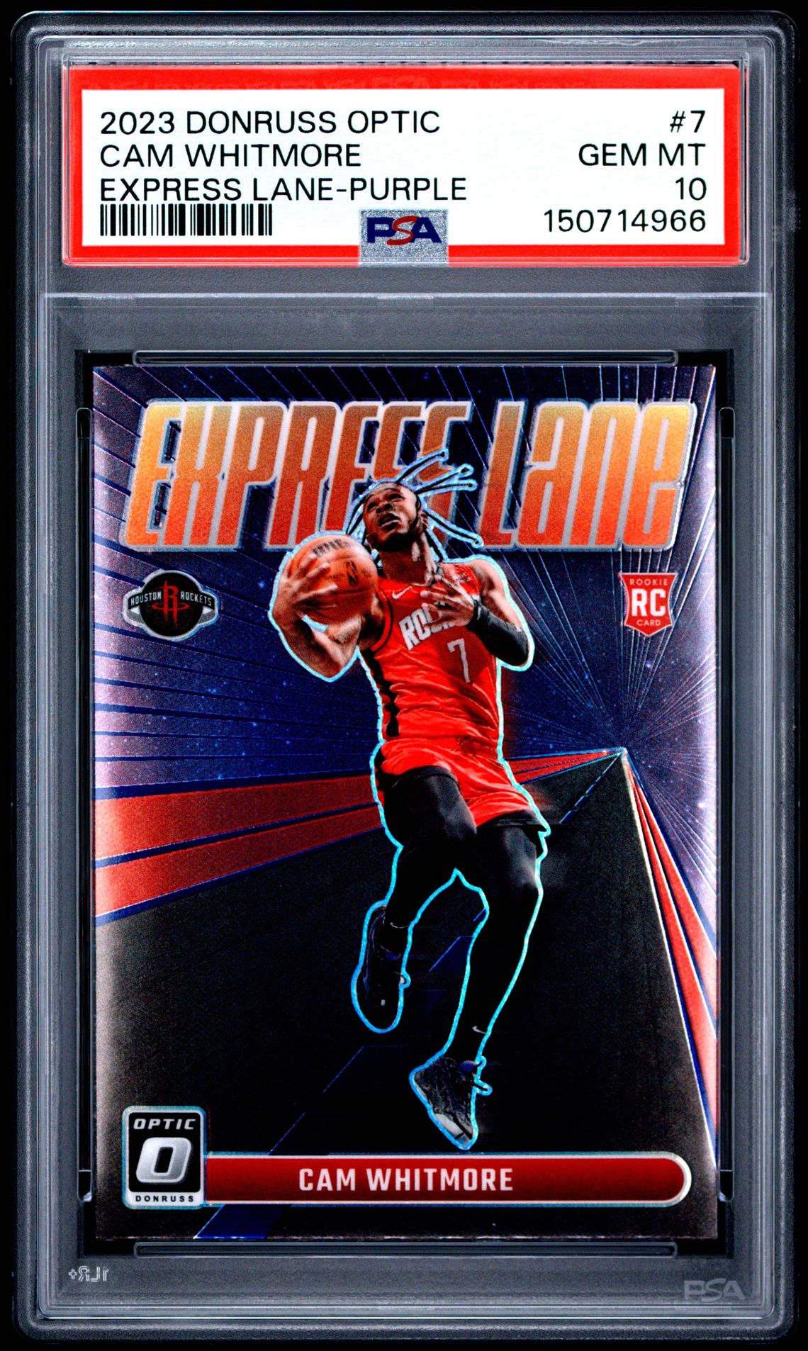 2023 Panini PANINI DONRUSS OPTIC EXPRESS LANE PURPLE #7 Cam Whitmore front