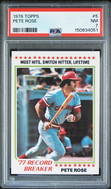 1978 Topps #5 Pete Rose front