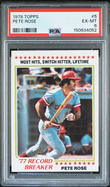 Topps Pete Rose front