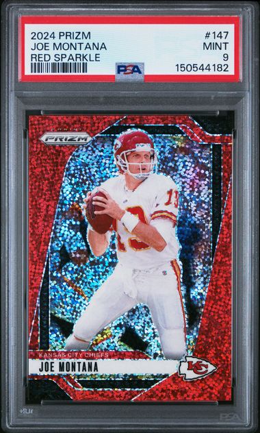 2024 Panini Prizm Red #147 Joe Montana front