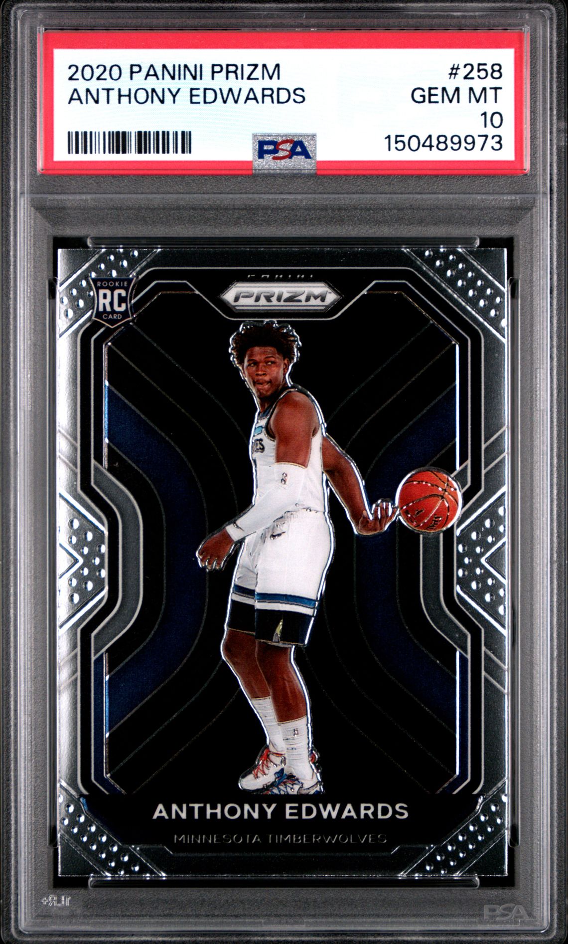 2020 Panini PANINI PRIZM #258 Anthony Edwards front